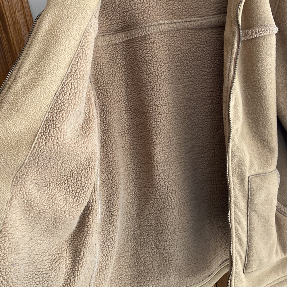 Tan Hooded Fleece Jacket - Women's - Picture 8 of 8